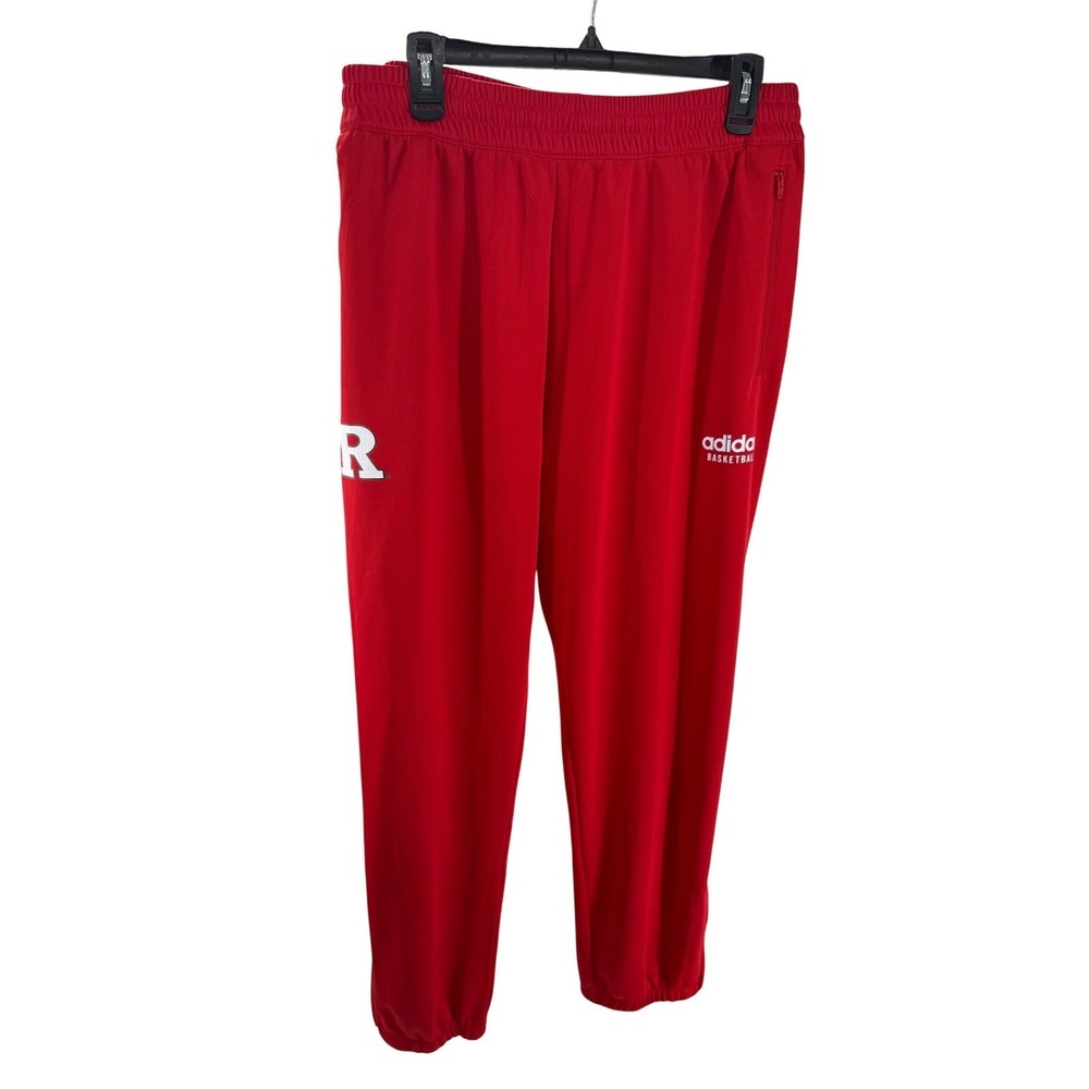 Adidas‎ Basketball Rutgers Scarlet Knights Red Mens Activewear Pants XLT NEW